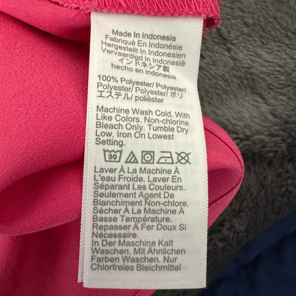 J.Crew Satin Bow-Neck Sleeveless Top Ruffle Mock Neck Pink Large